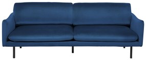 Conjunto de sofás em veludo azul escuro VINTERBRO Beliani