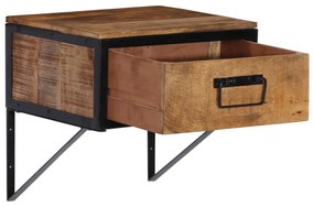 Mesa de cabeceira 40x35x40 cm madeira de mangueira maciça