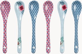 Colheres de chá Oriental Flower, conjunto de 6