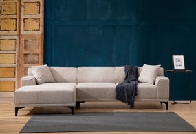 Sofá de Canto Petra – Branco – 145 x 250 cm