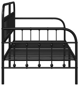 Estrutura de Daybed vidaXL Preta 90x190 cm em Aço