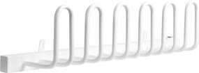HOMCOM secador elétrico de parede para sapatos, até 55 °C, aço, branco, 76 x 13 x 17 cm | Aosom Portugal