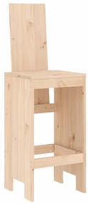 Cadeiras de bar 2 pcs 40x42x120 cm madeira de pinho maciça