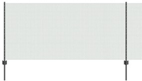 Postes de Cerca vidaXL 22 pcs U-Channel Cinza 100 cm Aço, Cerca Hexago