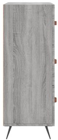 Cómoda 69,5x34x90 cm derivados de madeira cinzento sonoma