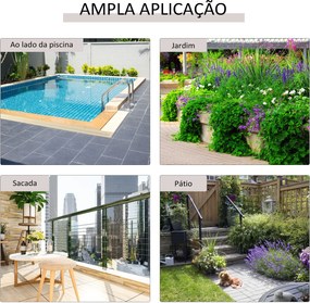 Mesa de Jardim em Vime Sintético Mesa de Terraço Exterior Dobrável com