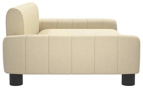 Sofá infantil 90x53x30 cm tecido cor creme