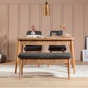 Conjunto Extensível de Mesa de Jantar e Cadeiras Vina – Pinho Atlântic