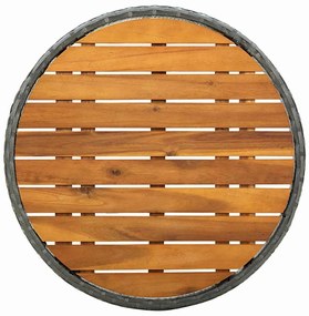 Conjunto de Bistro de Jardim de 3 Peças com Almofadas Cinzento em Ratt