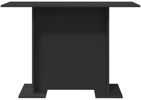 Mesa de Jantar Preta 100x60x75 cm Madeira Engenharia