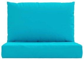 Almofadões p/ móveis de paletes 2 pcs tecido oxford turquesa