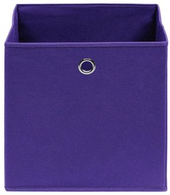 Caixas arrumação 4 pcs 28x28x28 cm tecido-não-tecido roxo
