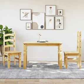 vidaXL 3 pcs conjunto de jantar Panama madeira pinho maciça