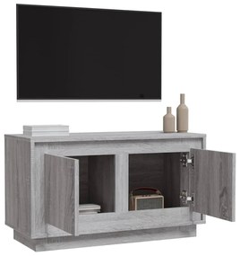 Móvel de TV 80x35x45 cm derivados de madeira cinzento sonoma