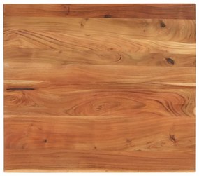 vidaXL Tampo de mesa retangular 90x80x3,8 cm madeira de acácia maciça