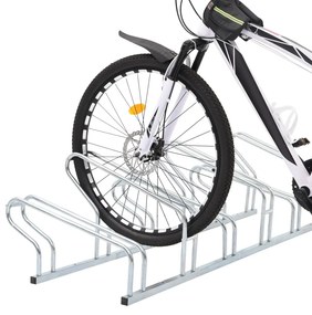 Suporte independente para 6 bicicletas aço galvanizado