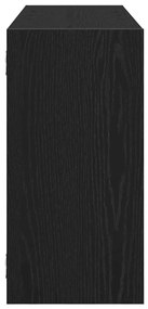 Prateleira de parede 100x25x50 cm deriv. madeira carvalho preto