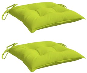 Almofadões de cadeira 2 pcs tecido oxford verde brilhante