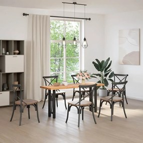 Pés de mesa de console pretos 2 peças 38x(72-73) cm aço