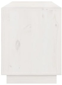 Móvel de TV 176x37x47,5 cm madeira de pinho maciça branco