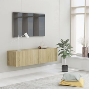 Móvel de TV 120x30x30 cm derivados de madeira carvalho sonoma