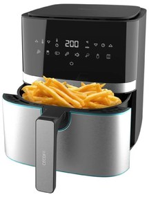 Fritadeira sem óleo Cecofry Full Inox 5500 Pro com Acessórios Fritadeira de dieta digital, com acabamentos em aço inoxidável, sem óleo, de 5,5 L de ca