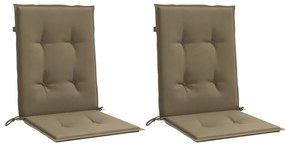 Almofadões lombares p/cadeiras 2pcs 100x50x4 cm mesclado tecido