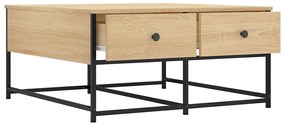 Mesa de centro 80x80x40 derivados de madeira carvalho sonoma
