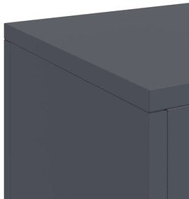 Suportes de Planta Externos - Conjunto de 3 de Aço Antracite
