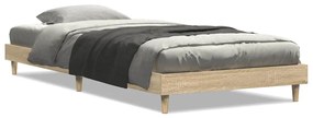 Estrutura cama s/ colchão derivados de madeira carvalho sonoma