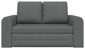 Sofá-camas 2 em 1 Cinza Escuro 148x71x83 cm Tecido