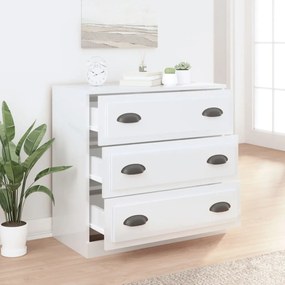 Aparador 70x35,5x67,5 cm derivados de madeira branco brilhante
