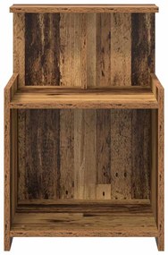 vidaXL Armário de cama Madeira antiga 40 x 35 x 60 cm Aglomerado