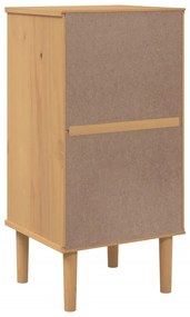 Mesa de cabeceira SENJA 40x35x80 cm pinho maciço castanho