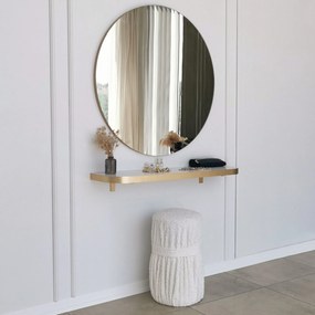 Espelho Gold – Dourado – Diâmetro 90 cm