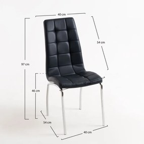 Cadeira Liam - Preto