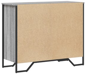 Cómoda 91x35,5x74,5 cm derivados de madeira cinzento sonoma