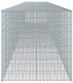 Cesto gabião com cobertura 950x100x100 cm ferro galvanizado