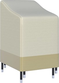 Outsunny Capa para Cadeiras Empilháveis 90x70x115 cm Impermeável em Tecido Oxford 600D Capa para Móveis de Jardim Anti-UV Bege e Castanho | Aosom Portugal