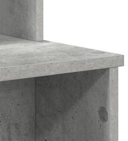 Secretária com Armazenamento Cinza Claro 120,5x44x88,5 cm Madeira Enge