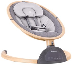 Cadeira baloiço para bebé eléctrico de lado a lado Ashlee Cinzento Claro