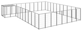 Canil 25,41 m² aço preto