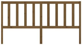 Cabeceira de cama 186x4x100 cm pinho maciço castanho mel