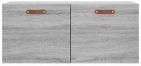 Armário parede 80x36,5x35 cm derivados de madeira cinza sonoma