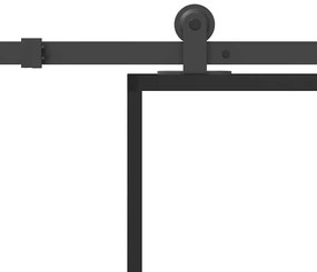 Porta deslizante c/ conj ferragens 102x205cm vidro ESG/alumínio