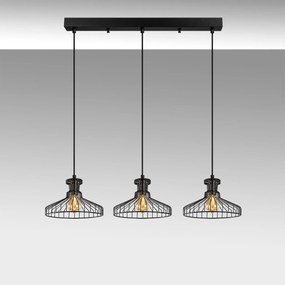 Candeeiro de Teto Events – Preto Antigo – 73 x 23 cm