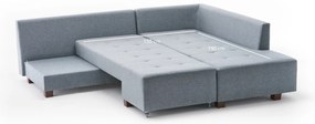 Sofá-Cama de Canto Manama – Azul Claro – 280 x 85 x 206 cm