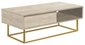 Mesa de Centro Laxus Dale – Traverten – 120x43x60 cm