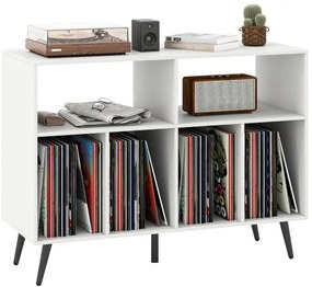 Armário de despensa alto de 180 cm com tomada elétrica, buffet independente com suporte para micro-ondas para cozinha, branco