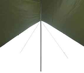 Lona de campismo 438x376x212 cm impermeável verde azeitona